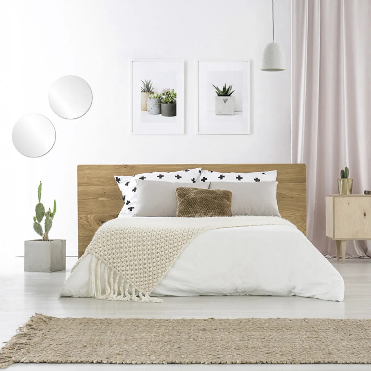 atmosphera Espejos>Juego De 2 Espejos Adhesivos 40x40Cm