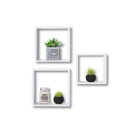 5five Armarios, Estantes Y Estanterías.>Juego De 3 Estantes Cubo Mdf 24/27/30Cm