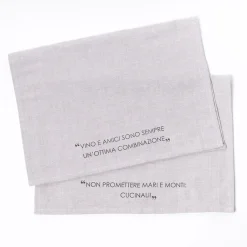 Delantales, Asas Y Paños>Juego de 2 paños de cocina taupe 45x65cm