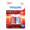 Complementos>Juego de 6 pilas alcalinas PHILIPS power life