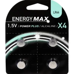 Complementos>Juego de 4 pilas LR44 redondas