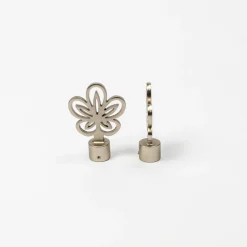 Varillas Y Accesorios>Juego De 2 Remates Camille D20 Plateado