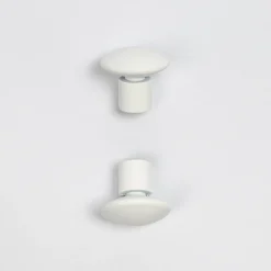 atmosphera Varillas Y Accesorios>Juego De 2 Remates Champignon D20 Blanco