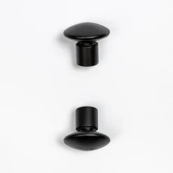 Varillas Y Accesorios>Juego De 2 Remates Champignon D20 Negro