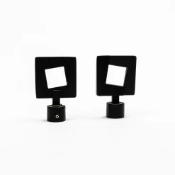 Varillas Y Accesorios>Juego De 2 Remates D20 Negro Mate