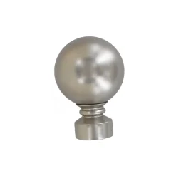 atmosphera Varillas Y Accesorios>Juego De 2 Remates D28Cm Edison Plata