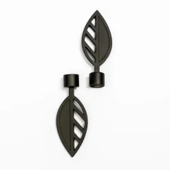 atmosphera Varillas Y Accesorios>Juego De 2 Remates Toronto D20 Negro