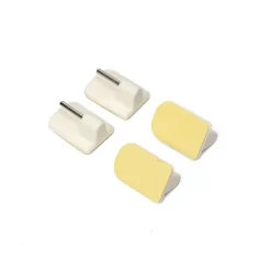 atmosphera Varillas Y Accesorios>Juego De 4 Soportes Adhesivos Blancos