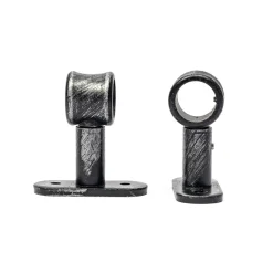 Varillas Y Accesorios>Juego De 2 Soportes D20 50Mm Negro