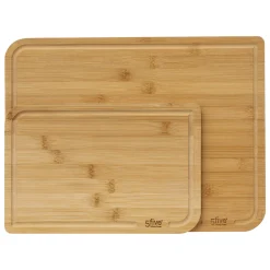 Placas Calefactoras Y Tablas De Cortar>Juego de 2 tablas de bambú