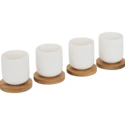 5five Tazas Y Tazones>Juego de 4 tazas con base ELEGANCE 10cl