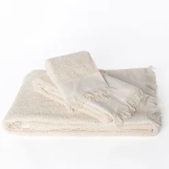 Toallas De Baño>Juego de 3 toallas de baño ZOE natural