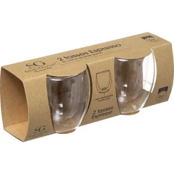 secret d'gourmet Tazas Y Tazones>Juego de 2 vasos para café con doble pared 8cl