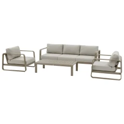 hespéride Conjuntos De Jardín>Juego de jardín DOMILLY 5 plazas color café