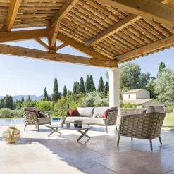 hespéride Conjuntos De Jardín>Juego De Jardín Embruns Aluminio 5 Plazas