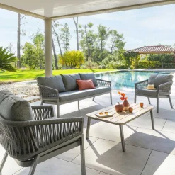 hespéride Conjuntos De Jardín>Juego de jardín ORIENGO gris oscuro