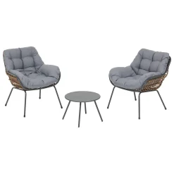 hespéride Conjuntos De Jardín>Juego de jardín PAOPAO gris graphite 2 plazas