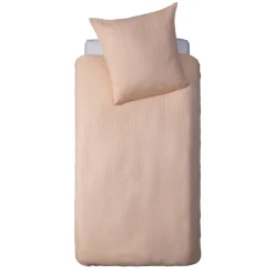 Niños atmosphera4kids Téxtil>Juego funda nórdica y funda de cojín de gasa rosa