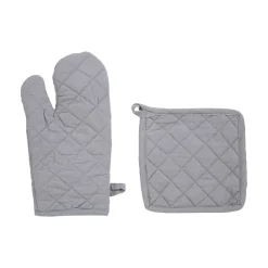 Delantales, Asas Y Paños>Juego Manopla+Agarrador Cocina Gris