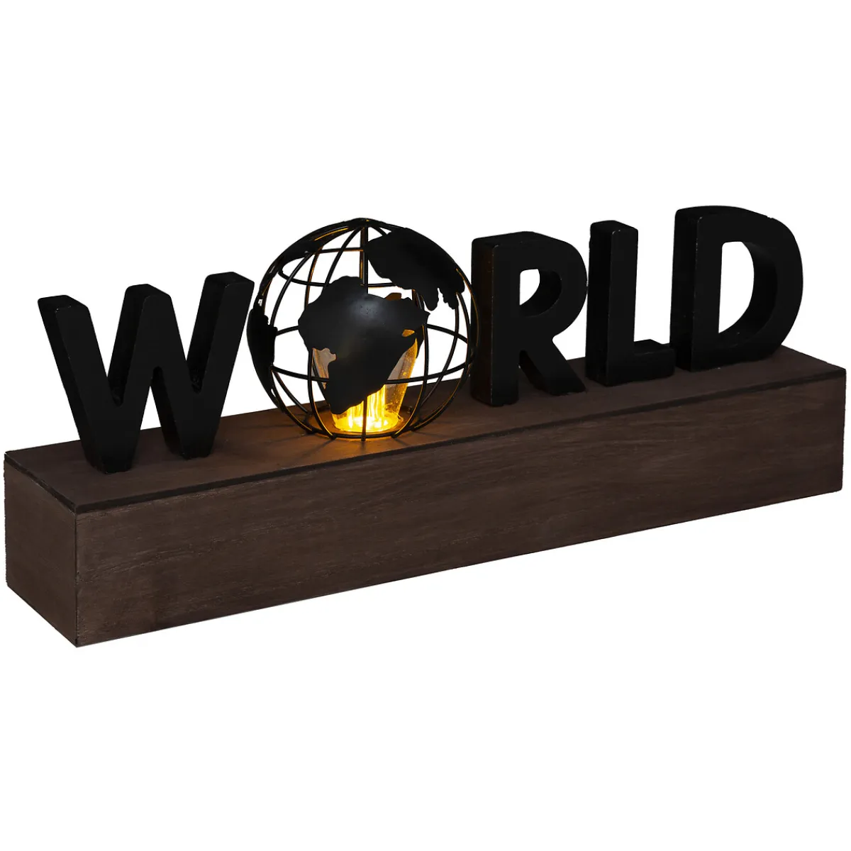 atmosphera Accesorios>Led Decorativo World 38x15.5x10Cm