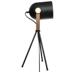 atmosphera Lámparas De Mesa|Estilo Industrial>Lámpara de mesa BIL negra de metal con trípode