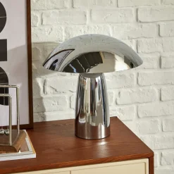 atmosphera Lámparas De Mesa>Lámpara de mesa champiñon OMIA plateado de metal