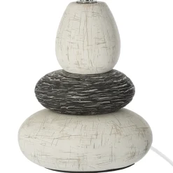 atmosphera Lámparas De Mesa>Lámpara De Mesa Clary 3 Piedras 33Cm