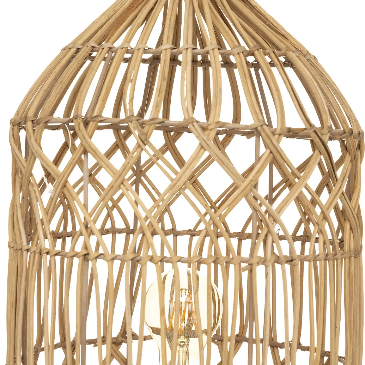 atmosphera Lámparas De Mesa>Lámpara De Mesa De Ratán Beige 55cm