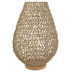 atmosphera Lámparas De Mesa>Lámpara De Mesa Etel Beige 37X55Cm