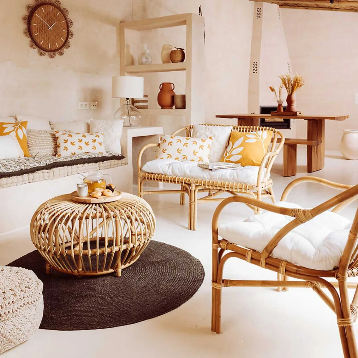 atmosphera Lámparas De Mesa|Estilo Rústico>Lámpara de mesa MELLY de vidrio