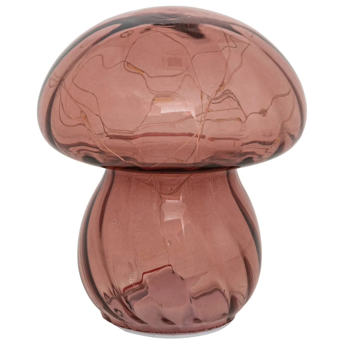 atmosphera Lámparas De Mesa|Estilo Rústico>Lámpara De Mesa Rosa De Vidrio Malu