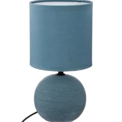 atmosphera Lámparas De Mesa>Lámpara De Mesa Timeo Azul 25Cm
