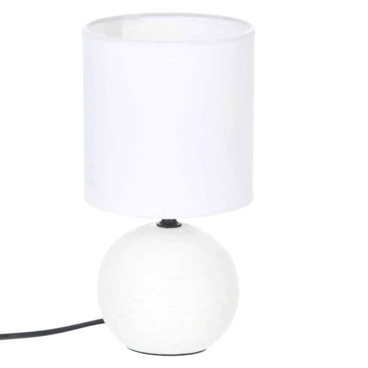 atmosphera Lámparas De Mesa>Lámpara De Mesa Timeo Blanca 25Cm