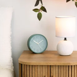 atmosphera Lámparas De Mesa>Lámpara De Mesa Timeo Blanca 25Cm