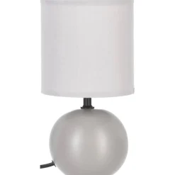 atmosphera Lámparas De Mesa>Lámpara De Mesa Timeo Gris 25Cm