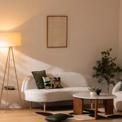 atmosphera Lámparas De Pie>Lámpara de pie ARTHUS dorada 163cm