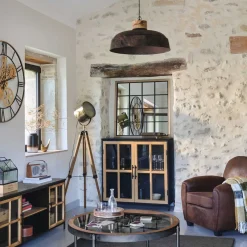 atmosphera Lámparas De Pie>Lámpara De Pie Ebor Bronce Trípode 150Cm