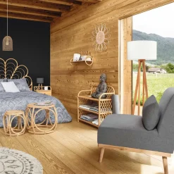 atmosphera Lámparas De Pie>Lámpara De Pie Molu Madera 140Cm