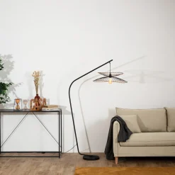 atmosphera Lámparas De Pie>Lámpara De Pie Negro 177cm Alara