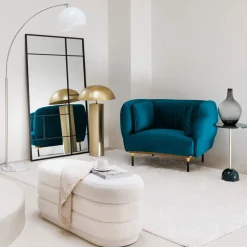 atmosphera Lámparas De Pie|Estilo Contemporaneo>Lámpara de pie ULYSSE dorada de metal 97cm