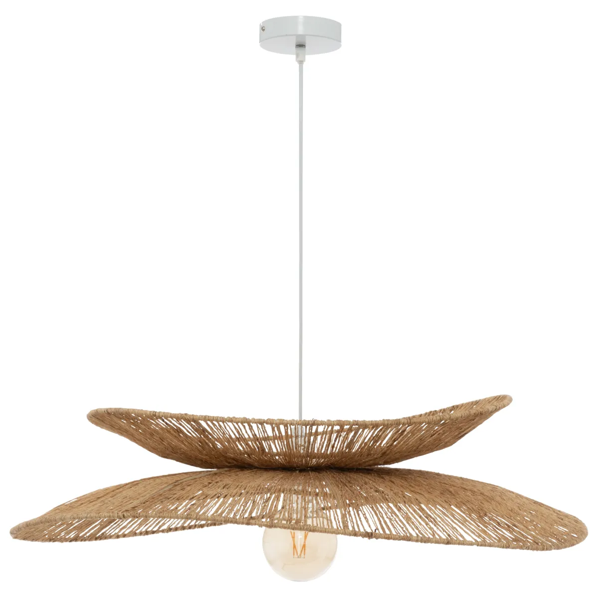 atmosphera Lámparas De Techo>Lámpara de techo ALARA beige de yute 69.5cm