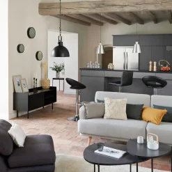 5five Lámparas De Techo>Lámpara De Techo Basalt De Metal 30x35Cm