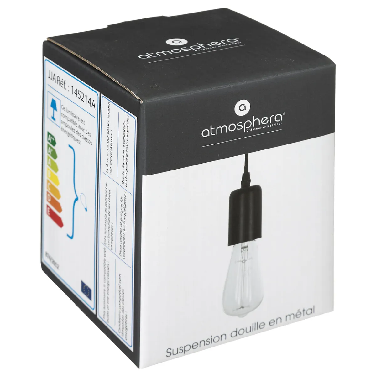 atmosphera Lámparas De Techo>Lámpara de techo de metal negra