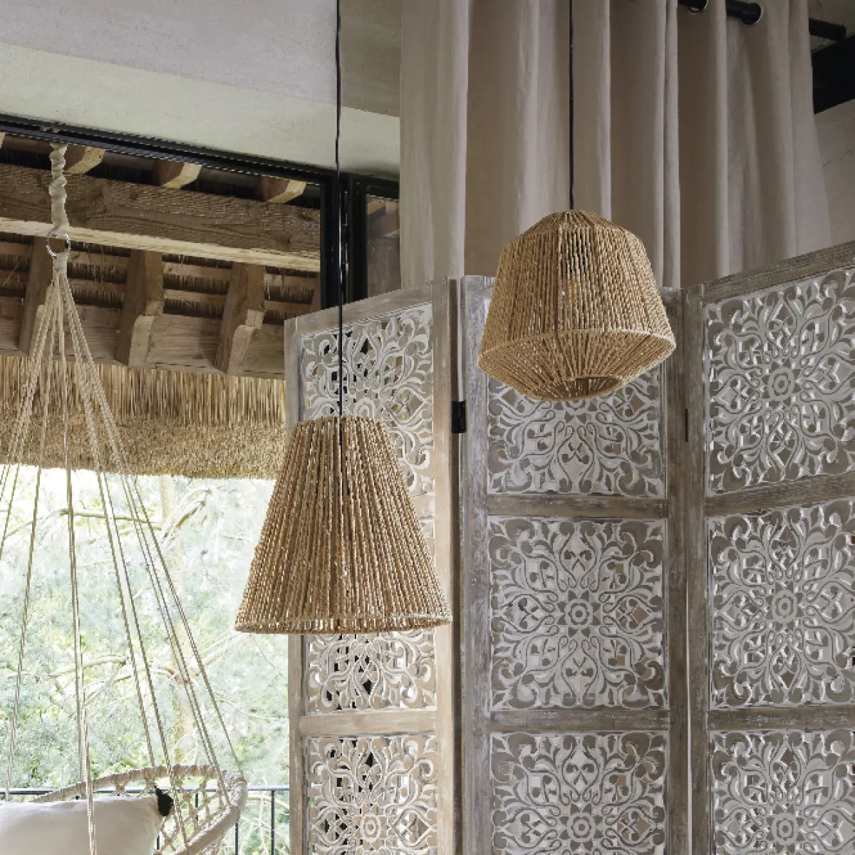 atmosphera Lámparas De Techo>Lámpara De Techo Etnic Giada 30x27Cm