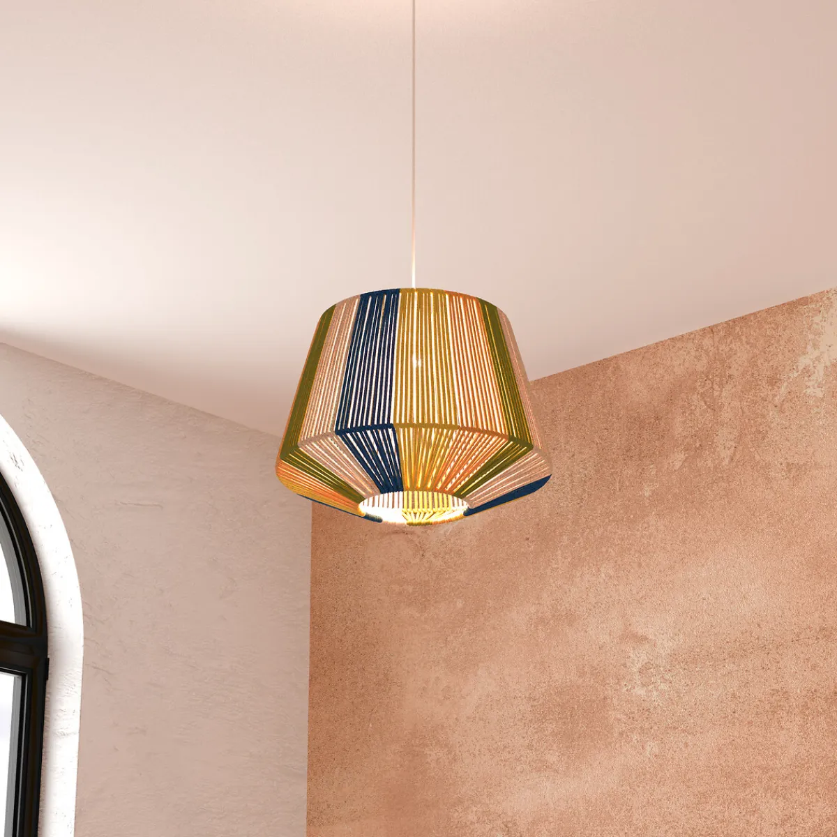 atmosphera Lámparas De Techo>Lámpara de techo JILY MARRAKECH de cuerda 29cm