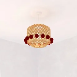 Niños atmosphera4kids Iluminación>Lámpara De Techo Liby Con Pompones 28cm