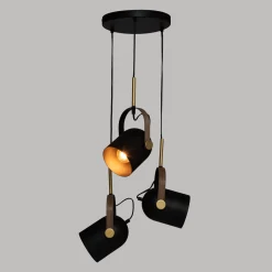 atmosphera Lámparas De Techo|Estilo Industrial>Lámpara De Techo Metal Negra 25x83Cm