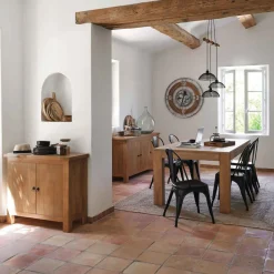 atmosphera Lámparas De Techo>Lámpara de techo TIMMY negra de metal y madeira