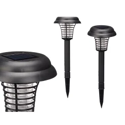 Complementos>Lámpara solar con luz anti-mosquitos 42cm