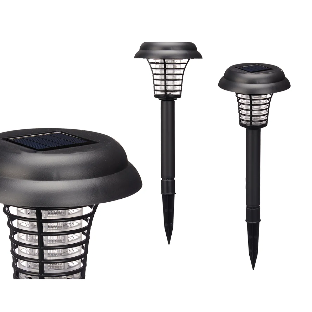 Complementos>Lámpara solar con luz anti-mosquitos 42cm